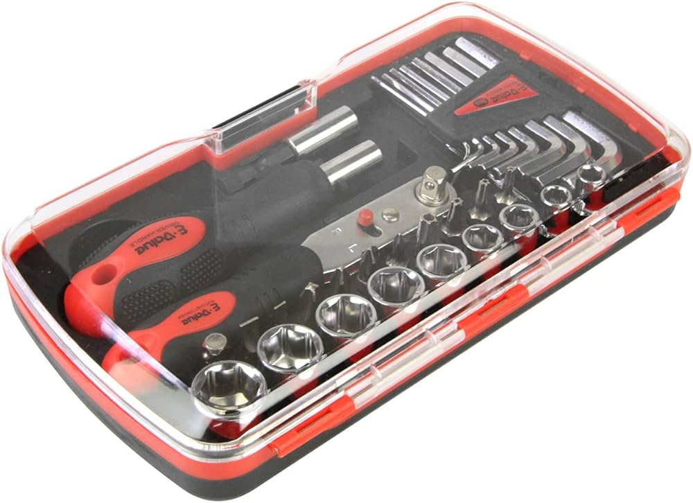 Amazon | イーバリュー(E-Value) ドライバー&レンチセット 35pcs 家具